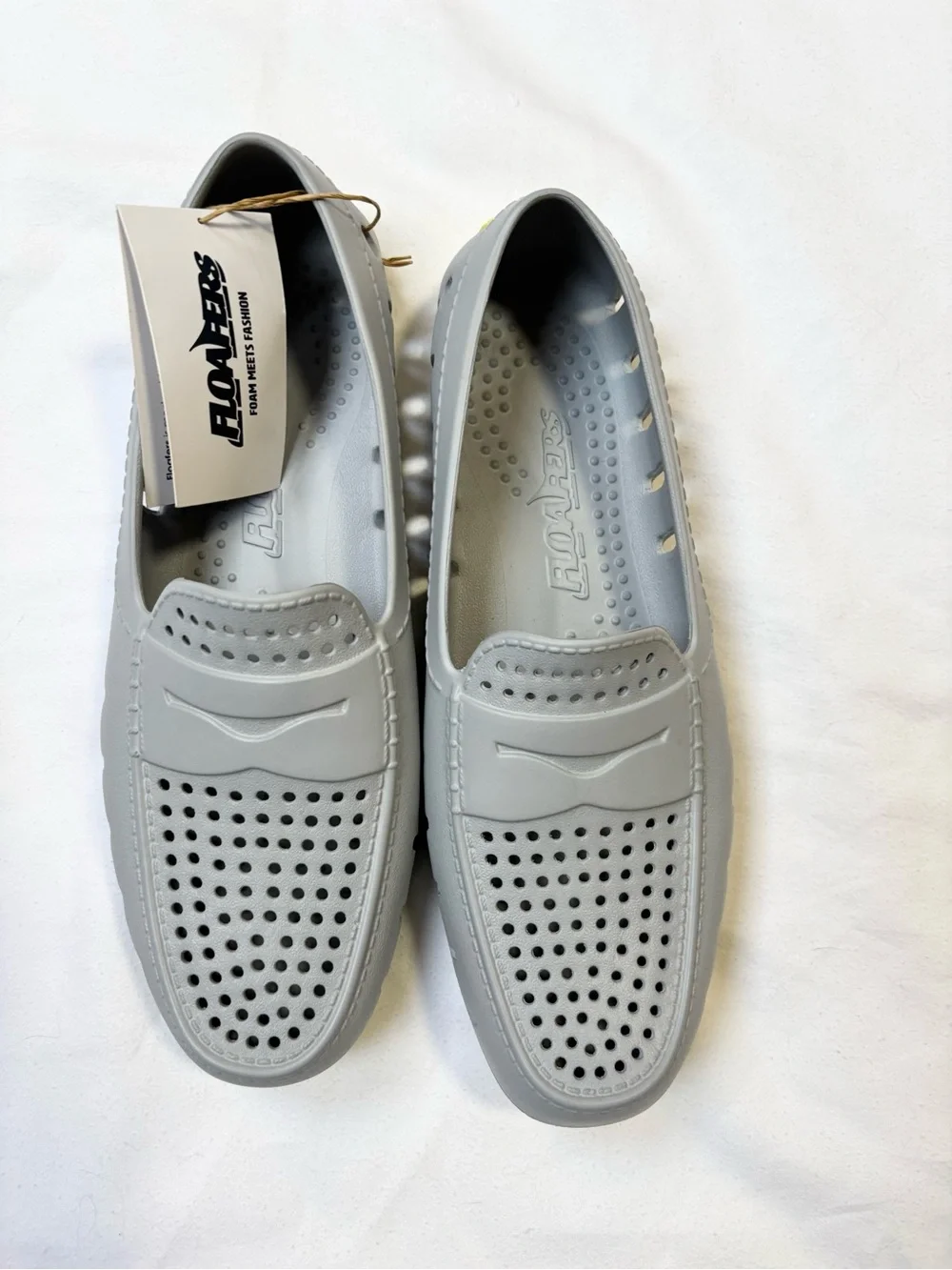 Floafers Men's Grey Breathable Boat Shoes
